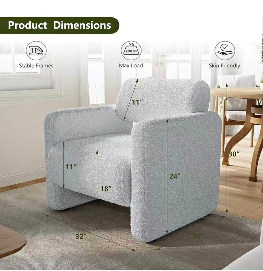 Wrought Studio Modern Fabric Upholstered Accent Chair