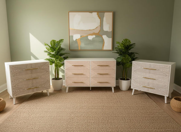 Mid-Century Modern 3-Piece Dresser Set