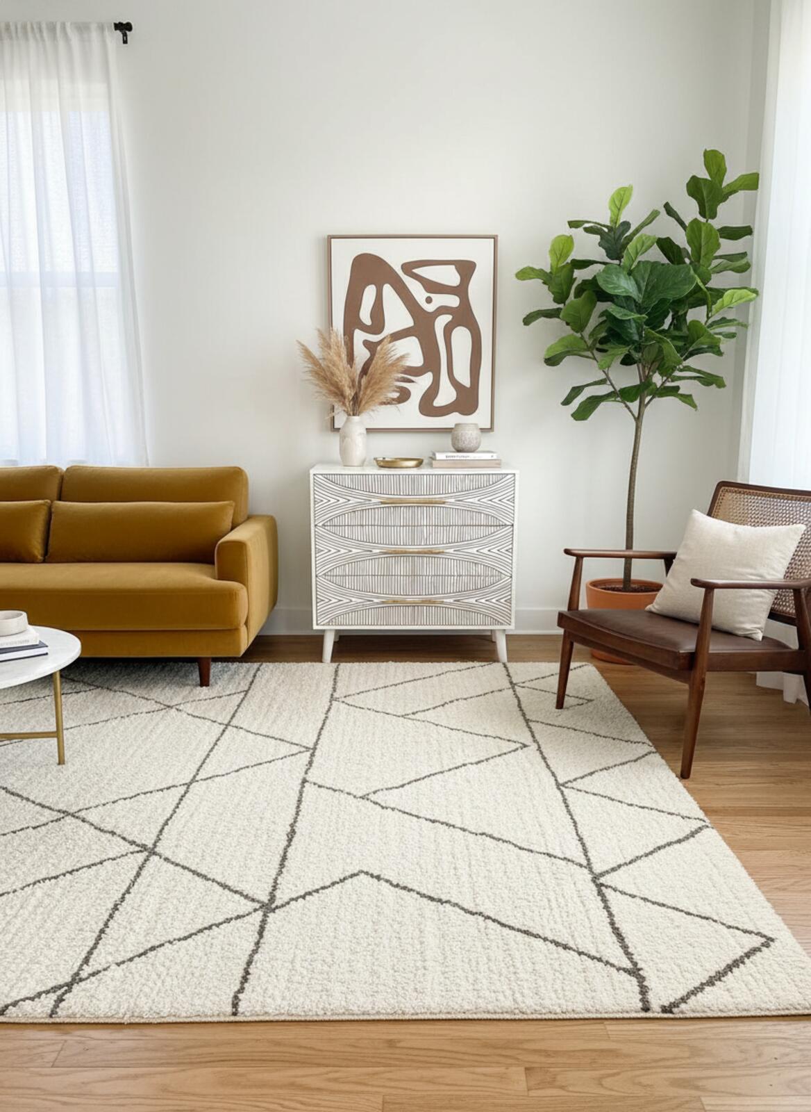 Mid-Century Modern 3-Piece Dresser Set