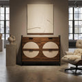 New Modern Cane Shoe Cabinet Storage
