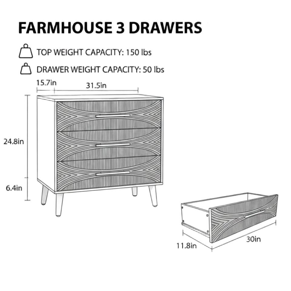 Farmhouse chest dimensions